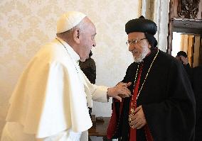 Pope Francis Meets Metropolitan Bishop Yusuf Cetin - Vatican
