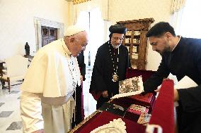Pope Francis Meets Metropolitan Bishop Yusuf Cetin - Vatican