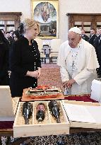 Pope Francis Meets Slovak President Zuzana Caputova - Vatican