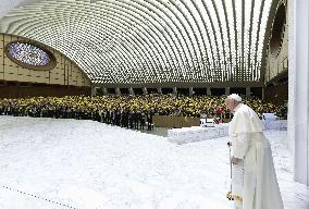 Pope Francis Meets The Christian Associations of Italian Workers - Vatican