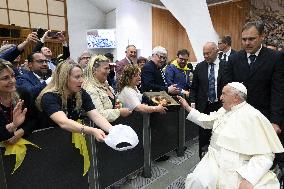 Pope Francis Meets The Christian Associations of Italian Workers - Vatican