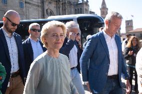 Ursula Von der Leyen Visit To Spain