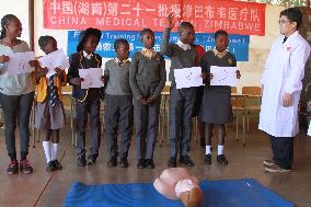 ZIMBABWE-HARARE-CHINESE MEDICAL TEAM-CHILDREN