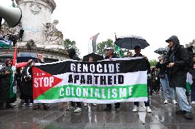 Anti-fascist rally for Clement Meric and Palestinian people - Paris