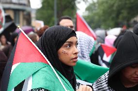 Anti-fascist rally for Clement Meric and Palestinian people - Paris