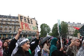 Anti-fascist rally for Clement Meric and Palestinian people - Paris