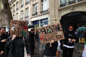 Anti-fascist rally for Clement Meric and Palestinian people - Paris