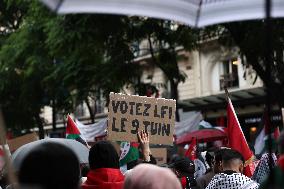 Anti-fascist rally for Clement Meric and Palestinian people - Paris