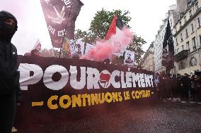 Anti-fascist rally for Clement Meric and Palestinian people - Paris