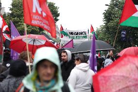 Anti-fascist rally for Clement Meric and Palestinian people - Paris