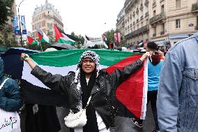 Anti-fascist rally for Clement Meric and Palestinian people - Paris
