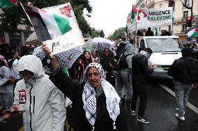 Anti-fascist rally for Clement Meric and Palestinian people - Paris