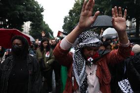 Anti-fascist rally for Clement Meric and Palestinian people - Paris