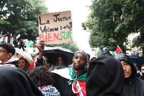 Anti-fascist rally for Clement Meric and Palestinian people - Paris