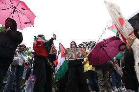 Anti-fascist rally for Clement Meric and Palestinian people - Paris