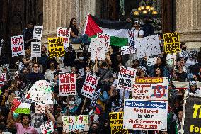 NYC Student Protest For Palestine