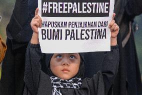 Pro Palestine Demonstration in Bogor, Indonesia