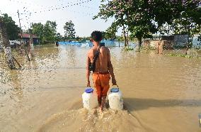 Flood In Manipur, India