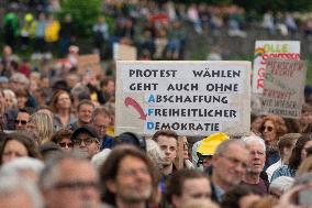 Anti AFD Rally A Week Ahead Of Europa Election 2024 In Cologne
