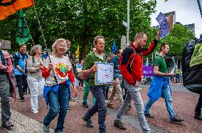 Extinction Rebellion Protested Again Against A New Gas Power Plant In Nijmegen.