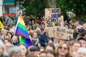 Anti AFD Rally A Week Ahead Of Europa Election 2024 In Cologne