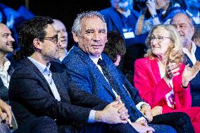 Gabriel Attal and Valerie Hayer campaign rally in Aubervilliers