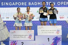 (SP)SINGAPORE-BADMINTON OPEN-WOMEN'S DOUBLES-FINAL