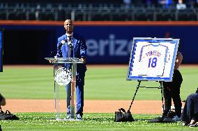 MLB Darryl Strawberry Retirement Ceremony