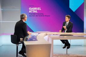 Gabriel Attal and Sebastien Chenu - Dimanche en Politique