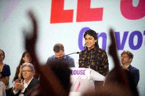 European Election: Meeting Of La France Insoumise With Manon Aubry In Toulouse