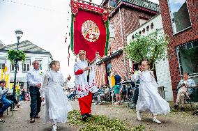 The Holy Blood Procession Held In Boxmeer, Netherlands.