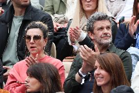 Celebrities In Stands During The 2024 French Open - Village Day Seven NB