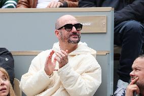 Celebrities In Stands During The 2024 French Open - Village Day Seven NB