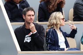 Celebrities In Stands During The 2024 French Open - Village Day Seven NB