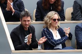 Celebrities In Stands During The 2024 French Open - Village Day Seven NB