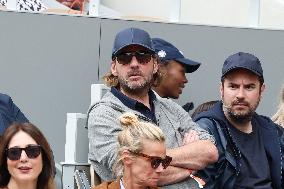 Celebrities In Stands During The 2024 French Open - Village Day Seven NB