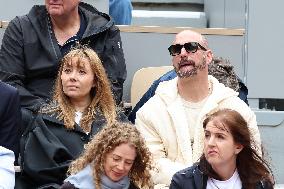 Celebrities In Stands During The 2024 French Open - Village Day Seven NB