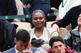Celebrities In Stands During The 2024 French Open - Village Day Seven NB