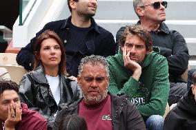 Celebrities In Stands During The 2024 French Open - Village Day Seven NB