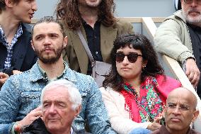 Celebrities In Stands During The 2024 French Open - Village Day Seven NB