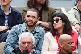 Celebrities In Stands During The 2024 French Open - Village Day Seven NB