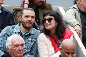 Celebrities In Stands During The 2024 French Open - Village Day Seven NB