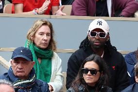 Celebrities In Stands During The 2024 French Open - Village Day Seven NB