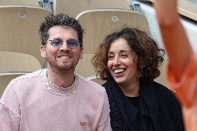 Celebrities In Stands During The 2024 French Open - Village Day Seven NB