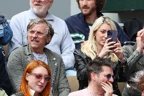 Celebrities In Stands During The 2024 French Open - Village Day Seven NB