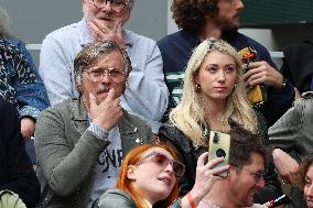 Celebrities In Stands During The 2024 French Open - Village Day Seven NB