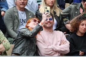 Celebrities In Stands During The 2024 French Open - Village Day Seven NB