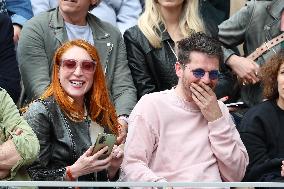 Celebrities In Stands During The 2024 French Open - Village Day Seven NB