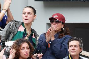 Celebrities In Stands During The 2024 French Open - Village Day Seven NB