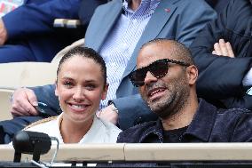 Celebrities In Stands During The 2024 French Open - Village Day Seven NB